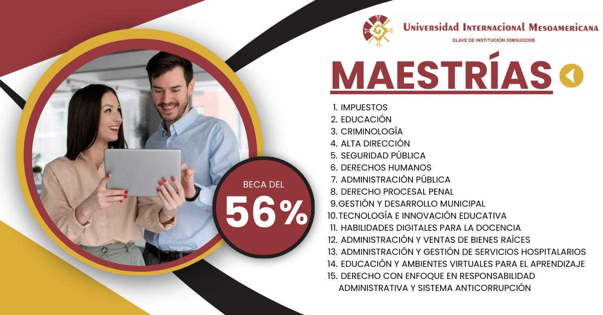 Banner de Oferta Educativa para Maestrías